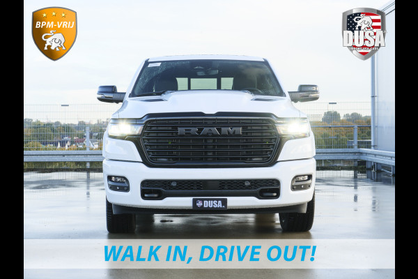 Dodge Ram 1500 | Laramie | Night Edition | 3.0L I6 Hurricane | Crew Cab | 4X4 | LPG | 14,4-inch Touchscreen | Passenger Display | INCL BPM-VOORDEEL Getoonde accessoires zijn verkrijgbaar tegen meerprijs