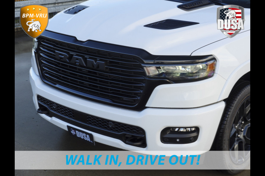 Dodge Ram 1500 | Laramie | Night Edition | 3.0L I6 Hurricane | Crew Cab | 4X4 | LPG | 14,4-inch Touchscreen | Passenger Display | INCL BPM-VOORDEEL Getoonde accessoires zijn verkrijgbaar tegen meerprijs