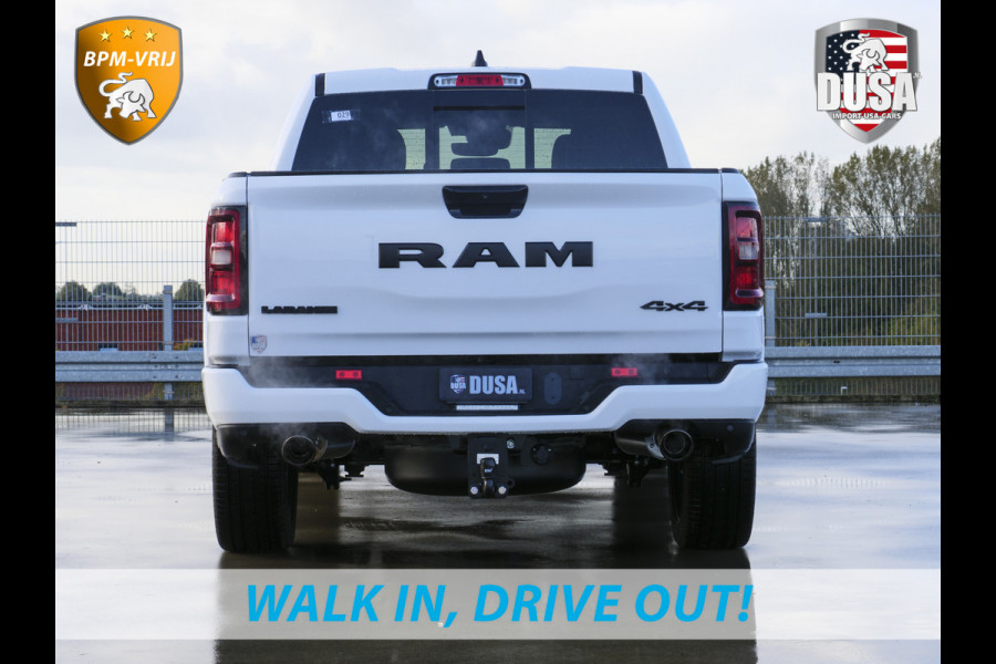 Dodge Ram 1500 | Laramie | Night Edition | 3.0L I6 Hurricane | Crew Cab | 4X4 | LPG | 14,4-inch Touchscreen | Passenger Display | INCL BPM-VOORDEEL Getoonde accessoires zijn verkrijgbaar tegen meerprijs