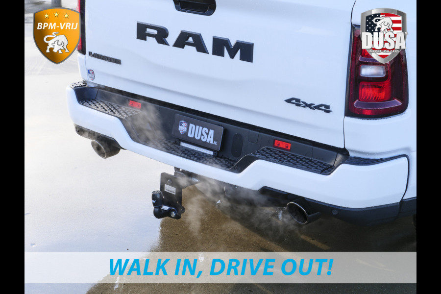Dodge Ram 1500 | Laramie | Night Edition | 3.0L I6 Hurricane | Crew Cab | 4X4 | LPG | 14,4-inch Touchscreen | Passenger Display | INCL BPM-VOORDEEL Getoonde accessoires zijn verkrijgbaar tegen meerprijs