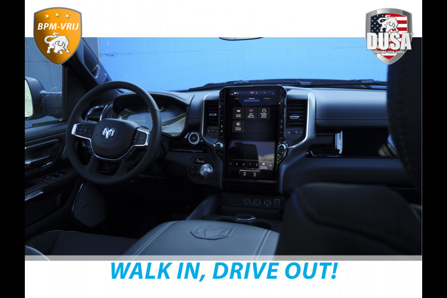 Dodge Ram 1500 | Laramie | Night Edition | 3.0L I6 Hurricane | Crew Cab | 4X4 | LPG | 14,4-inch Touchscreen | Passenger Display | INCL BPM-VOORDEEL Getoonde accessoires zijn verkrijgbaar tegen meerprijs