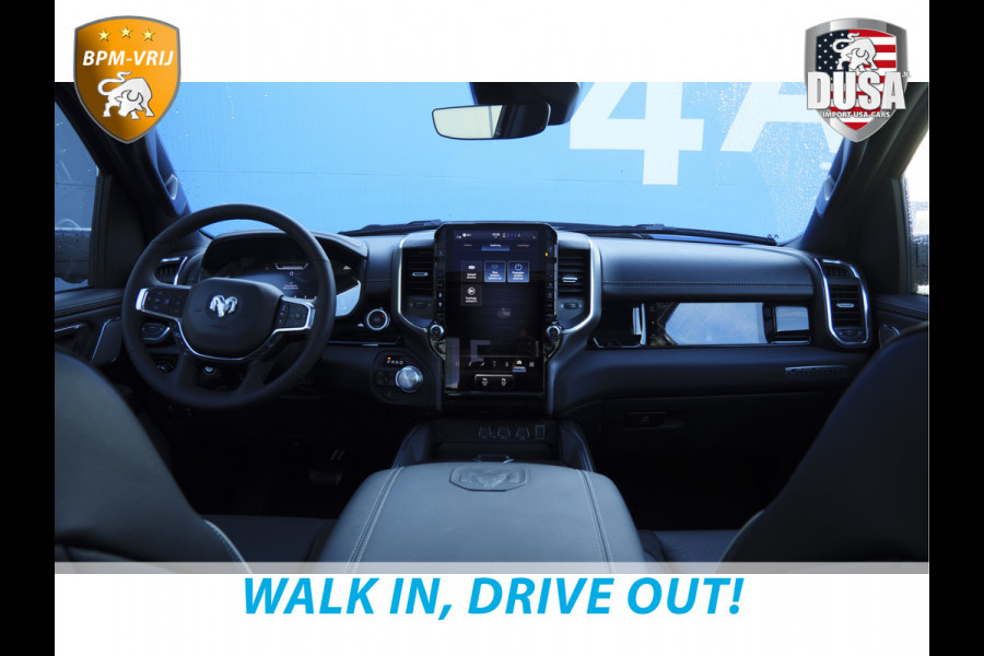 Dodge Ram 1500 | Laramie | Night Edition | 3.0L I6 Hurricane | Crew Cab | 4X4 | LPG | 14,4-inch Touchscreen | Passenger Display | INCL BPM-VOORDEEL Getoonde accessoires zijn verkrijgbaar tegen meerprijs