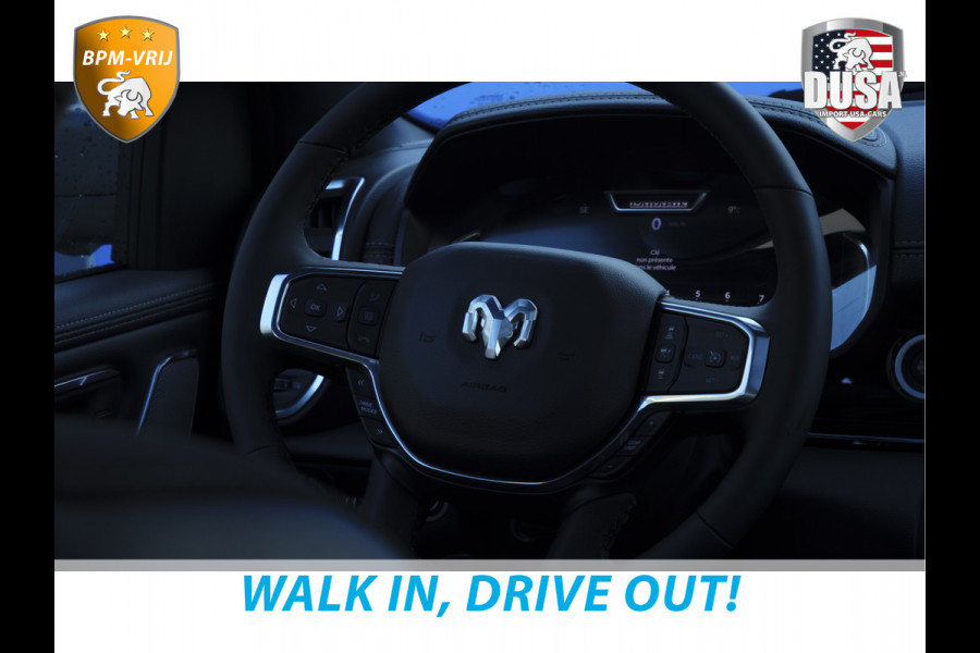 Dodge Ram 1500 | Laramie | Night Edition | 3.0L I6 Hurricane | Crew Cab | 4X4 | LPG | 14,4-inch Touchscreen | Passenger Display | INCL BPM-VOORDEEL Getoonde accessoires zijn verkrijgbaar tegen meerprijs