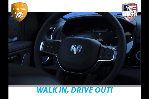 Dodge Ram 1500 | Laramie | Night Edition | 3.0L I6 Hurricane | Crew Cab | 4X4 | LPG | 14,4-inch Touchscreen | Passenger Display | INCL BPM-VOORDEEL Getoonde accessoires zijn verkrijgbaar tegen meerprijs