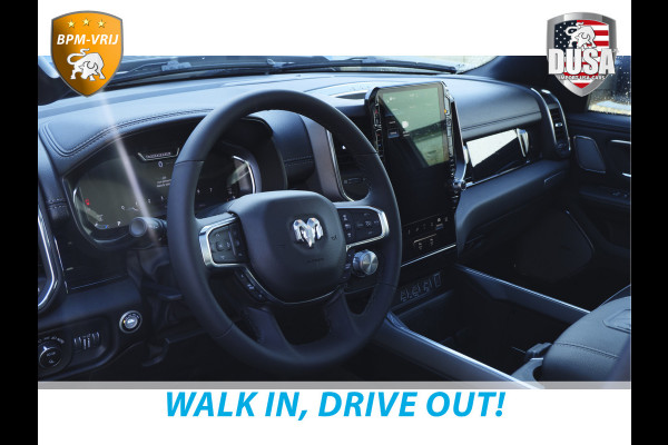 Dodge Ram 1500 | Laramie | Night Edition | 3.0L I6 Hurricane | Crew Cab | 4X4 | LPG | 14,4-inch Touchscreen | Passenger Display | INCL BPM-VOORDEEL Getoonde accessoires zijn verkrijgbaar tegen meerprijs