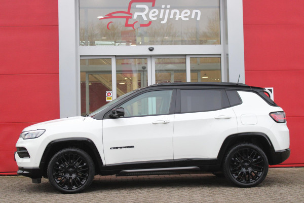 Jeep Compass 4xe S 240PK PHEV AUTOMAAT | NAVIGATIE 10,25 "TOUCHSCREEN | APPLE CARPLAY/ANDROID AUTO | ACHTERUITRIJ CAMERA | DAB+ RADIO | CLIMATE CONTROL | 19"GLOSS BLACK LICHTMETALEN VELGEN | ADAPTIVE / CRUISE CONTROL | DIGITAAL INSTRUMENTENPANEEL | LEDEREN BEKLEDING | ELEKTRISCH BEDIENBARE ACHTERKLEP | FULL LED KOPLAMPEN | LED MISTLAMPEN / BOCHTVERLICHTING | KEYLESS ENTRY & START | DRAADLOOS LADEN TELEFOON | ALPINE AUDIO SYSTEM |