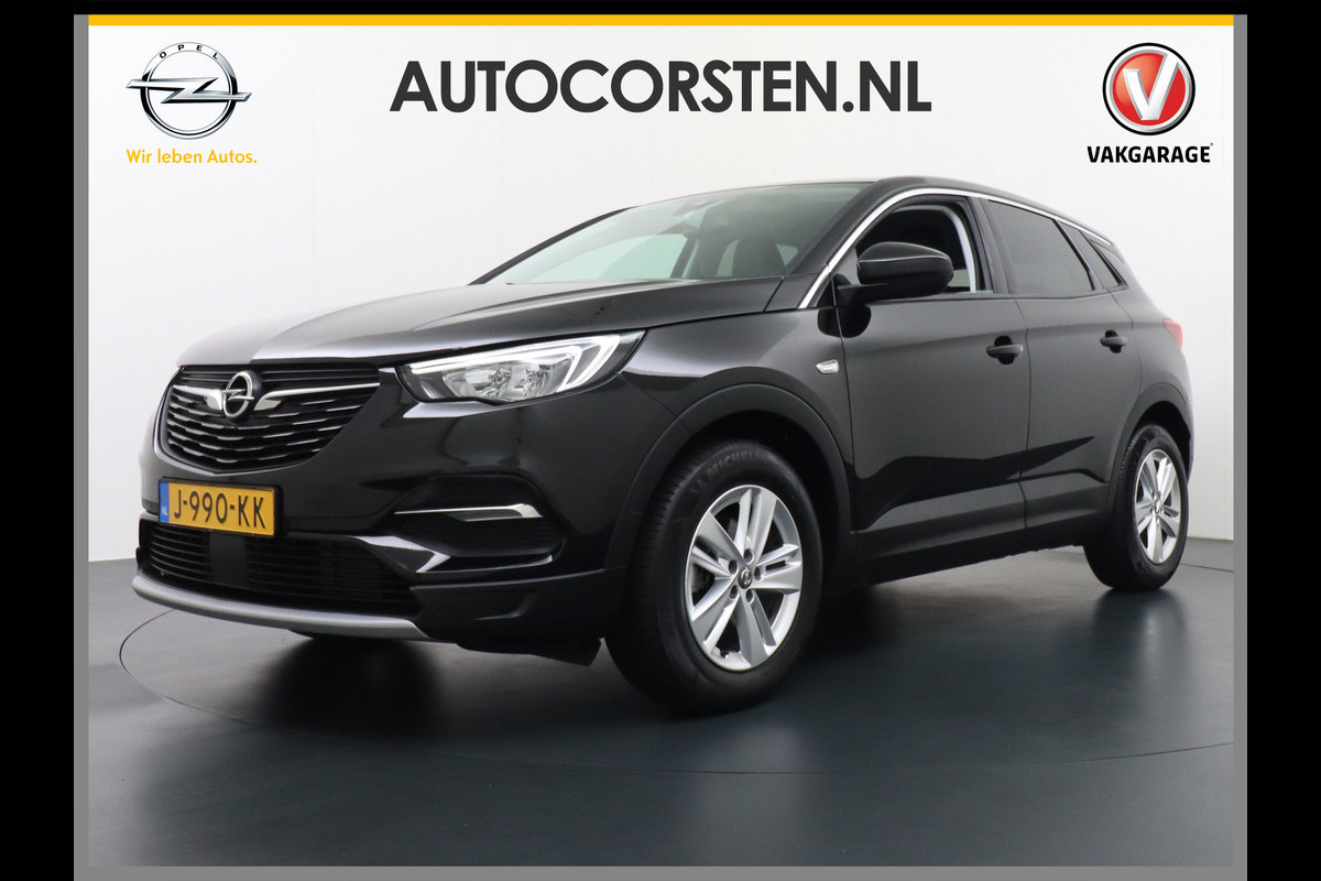 Opel Grandland X T131PK AUT-8 Apple Carplay Android Auto Navi Ecc Pdc Autom.Achterklep AGR-Stoel Cruise Control Keyless LaneAssist DAB Bluetooth Connected Led Licht-Regensensor Business Executive 1ste Eigenaar 1.300kg trekvermogen €39.000,- nieuwprijs