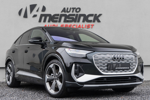 Audi Q4 Sportback e-tron 40 / 2x S-line/ Sonos/ Head-Up/Ruit-leder/ Adaptive Cruise Control/ Panoramadak/ 150kW (204PK)