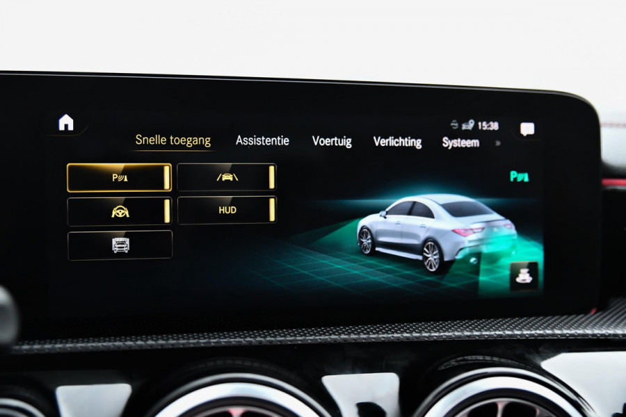 Mercedes-Benz CLA-Klasse AMG 35 4MATIC Aero. Schaal, Pano, Distro+, HUD, 360, Burm, Keyless, Dodeh, CarPlay, Sfeer!