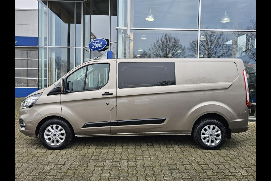 Ford Transit Custom 320 2.0 TDCI L2H1 Trend DC | 130pk Automaat | Dubbele Cabine | Bijrijdersstoel | Stoelverwarming | Navigatie | Camera | Privacy glass | Lichtmetalen velgen