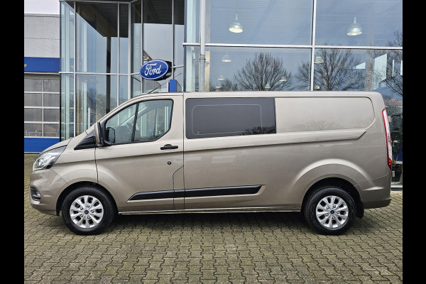 Ford Transit Custom 320 2.0 TDCI L2H1 Trend DC | 130pk Automaat | Dubbele Cabine | Bijrijdersstoel | Stoelverwarming | Navigatie | Camera | Privacy glass | Lichtmetalen velgen