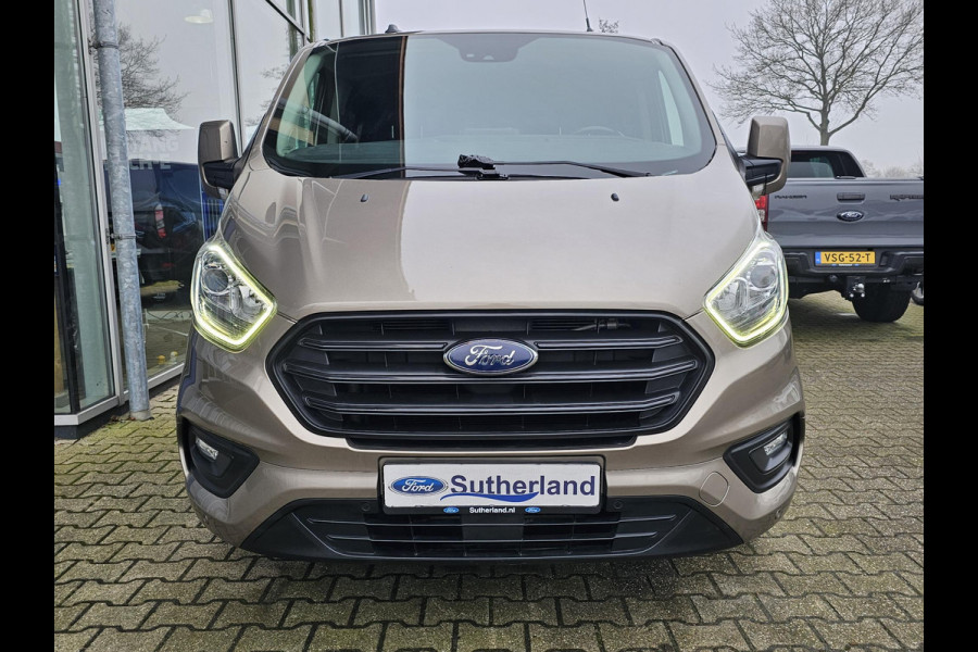 Ford Transit Custom 320 2.0 TDCI L2H1 Trend DC | 130pk Automaat | Dubbele Cabine | Bijrijdersstoel | Stoelverwarming | Navigatie | Camera | Privacy glass | Lichtmetalen velgen