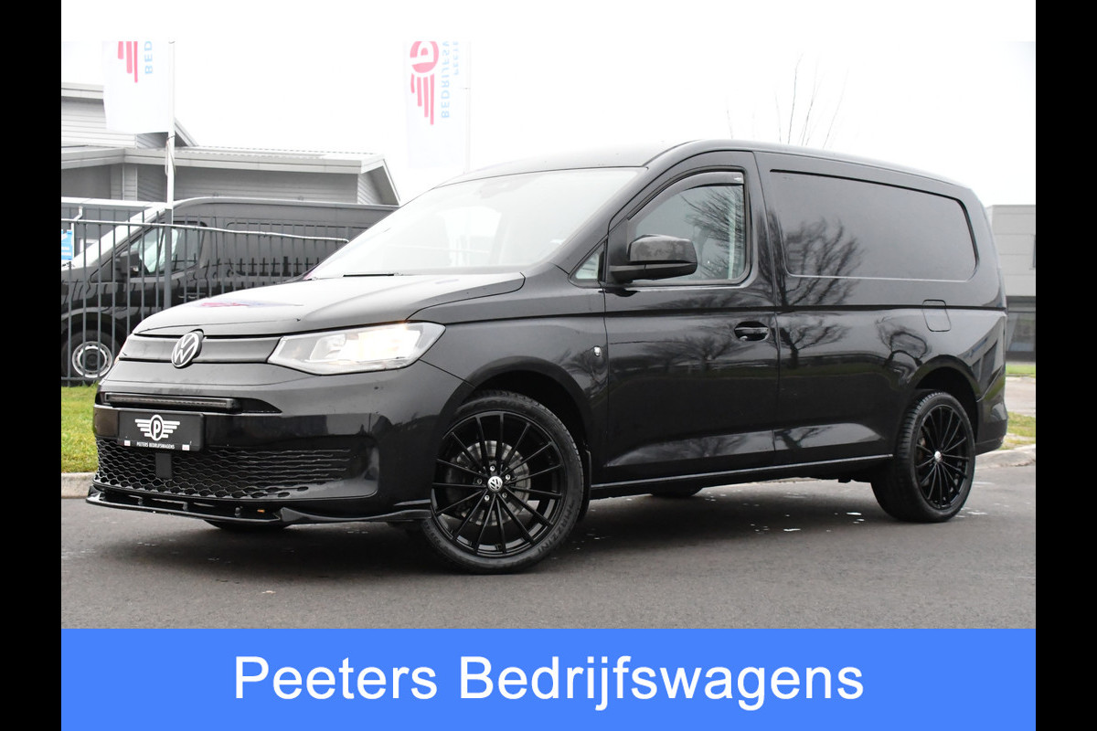 Volkswagen Caddy Cargo Maxi 2.0 TDI Black Edition Cruise, Carplay, 122PK, Sensoren, Automaat, Stoelverwarming, Multimedia, Trekhaak, Uniek!