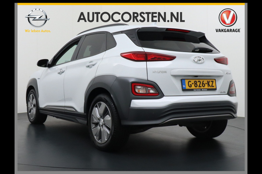 Hyundai Kona EV 64 kWh 204pk Leer Navi Camera Elektr.Stoelen+Verwarmd+Ventilatie-koeling ! Adaptive Cruise/Stop&Go Zelfsturend MultMedia Led  Heerlijke, sterke FEV , Enorm Efficient en grote accu! 444km wltp range slechts 34500 km ! nieuw 49000 euro