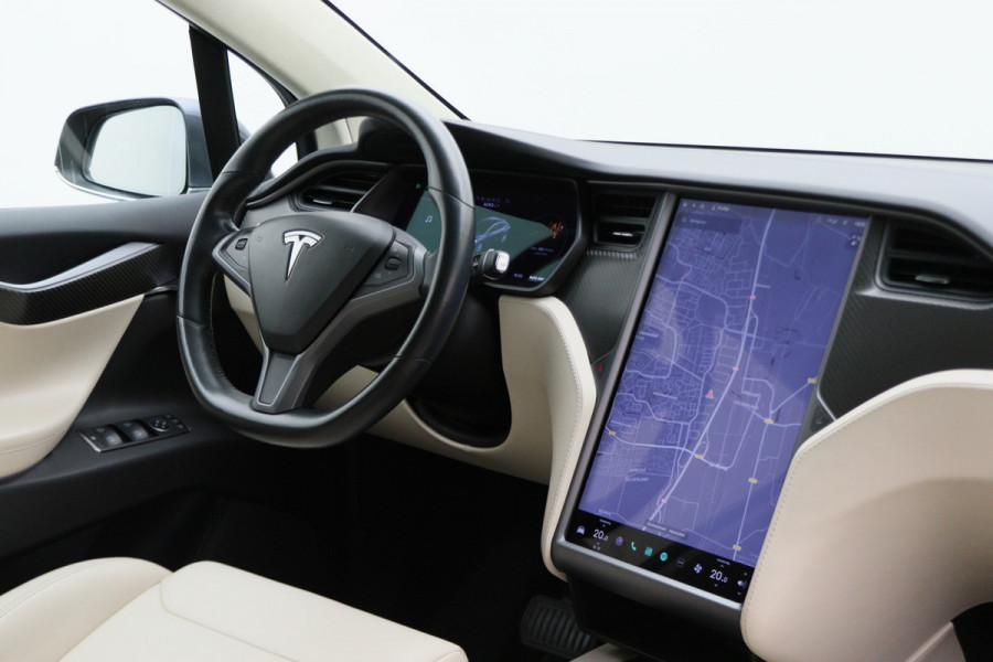 Tesla Model X 100D AWD 6p. Autopilot, Climate, LED, Luchtvering, Camera, Leer, Navigatie, Trekhaak, 20''