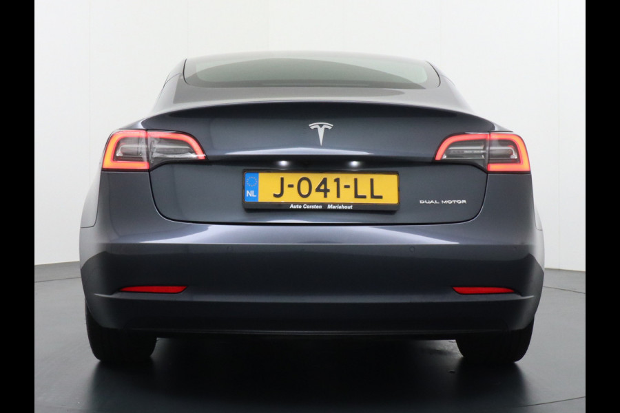 Tesla Model 3 Long Range 2020 75kWh 463PK Full Self Driving Computer Telefoon-Sleutel Premium Audio 4wd  18" Lmv AutoPilot Panoramadak Camera' Stoel en achterbank verwarming Keyless Electr.Stoelen+Memory+Easy-Entry WiFi Origineel Nederlandse auto Grootste accu, Tot 16,5kwh thuis laden.