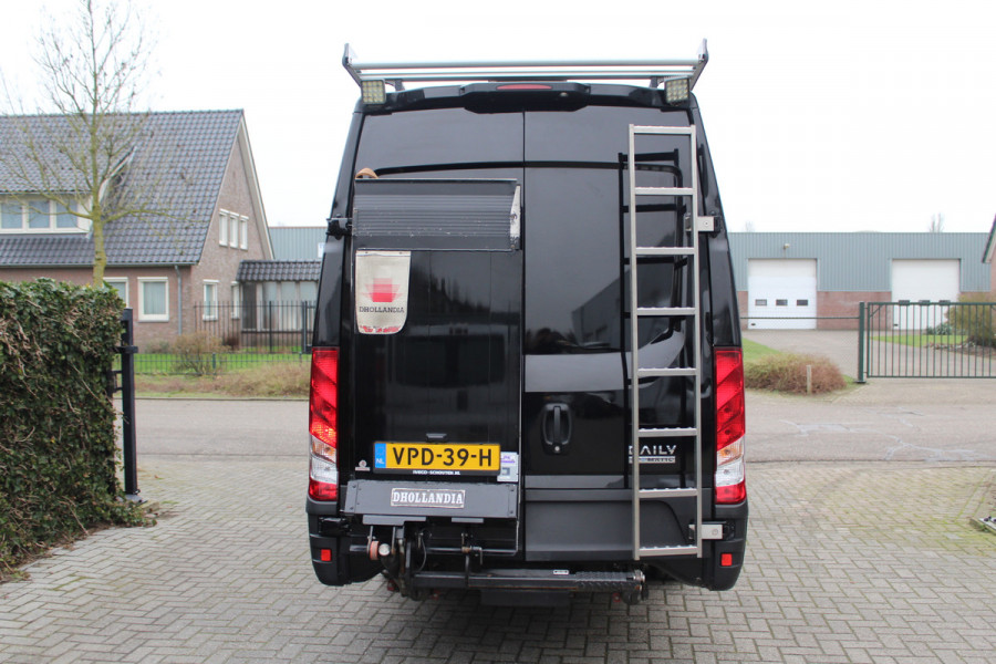 Iveco Daily 35S16V Hi-Matic Euro6 410L L5H3 Maxi ✓ Dhollandia laadklep ✓ dubbele schuifdeur ✓ imperiaal