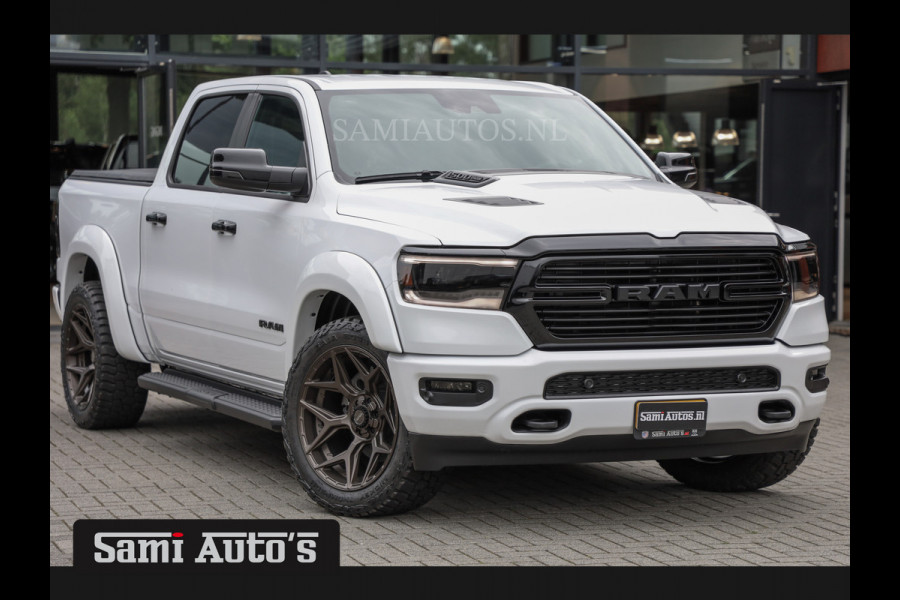 Dodge Ram 1500 ALL-IN PRIJS | 402PK 5.7 V8 HEMI 4x4 | LARAMIE NIGHT EDITION | PRIJS MET LPG EN GARANTIE EN DIKKE WIELEN EN WIDEBODY | DUBBELE CABINE | 5 PERSOONS | VOORRAAD NR 2015 - 4725 | DIRECT BESCHIKBAAR |