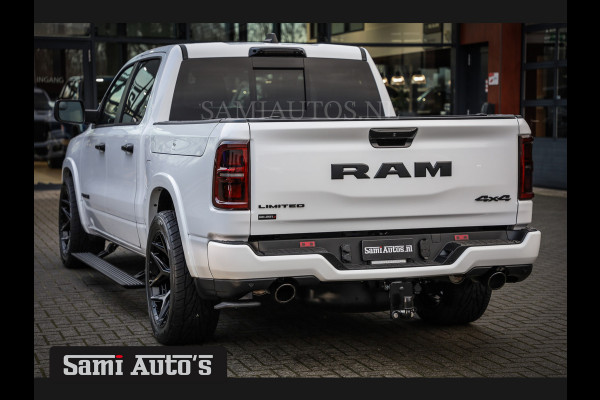 Dodge Ram 1500 LIMITED NIGHT H.O 540PK 706 Nm | XB9 | MASSAGE | BOM VOL | PW7 WHITE | CREW CAB | DUBBELE CABINE | GRIJSKENTEKEN | DE MEEST LUXUEUZE en BEGEERDE Pick-up VOORRAAD NR 2305 - 8549