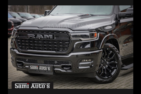 Dodge Ram 1500 LIMITED NIGHT 540PK 706 Nm HIGH OUTPUT | XB9 | MASSAGE | BOM VOL | CREW CAB | DUBBELE CABINE | GRIJSKENTEKEN | DE MEEST LUXUEUZE en BEGEERDE Pick-up VOORRAAD NR 2304 - 8540