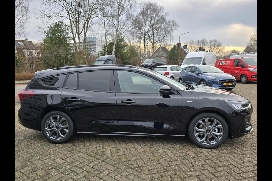 Ford Focus 1.0 EcoBoost Hybrid ST Line Wagon 155pk SCI  Automaat | April leverbaar | Winter Pack | Agate Black | 12.3 inch personaliseerbare Digital Cockpit | Achteruitrijcamera | Draadloos opladen mobiele telefoon | Ford Keyless Entry