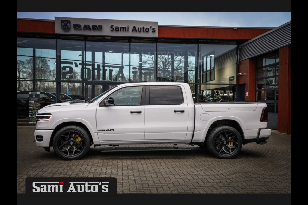 Dodge Ram 1500 LIMITED NIGHT H.O 540PK 706 Nm | XB9 | MASSAGE | BOM VOL | PWD IVORY | CREW CAB | DUBBELE CABINE | GRIJSKENTEKEN | DE MEEST LUXUEUZE en BEGEERDE Pick-up | VOORRAAD NR 2352 - 7649