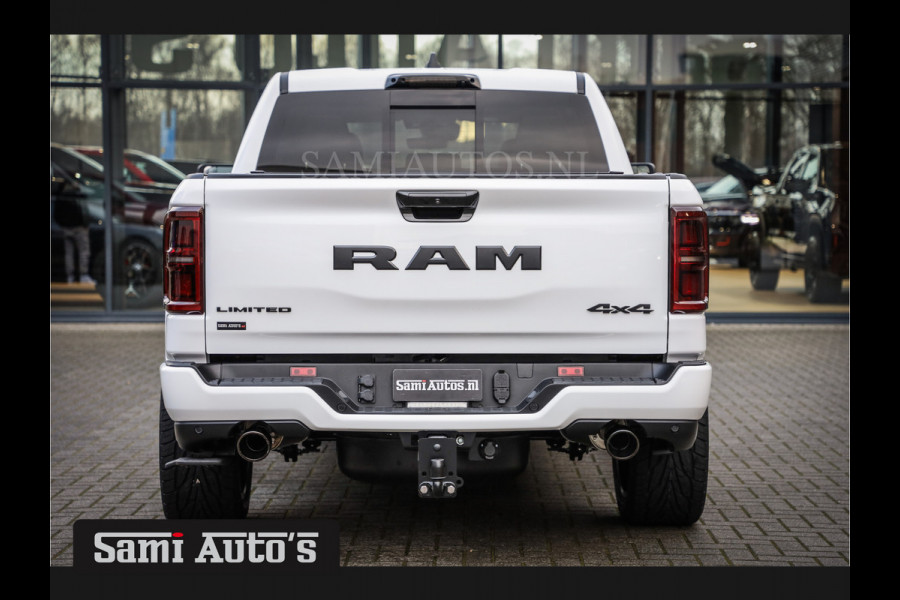 Dodge Ram 1500 LIMITED NIGHT H.O 540PK 706 Nm | XB9 | MASSAGE | BOM VOL | PWD IVORY | CREW CAB | DUBBELE CABINE | GRIJSKENTEKEN | DE MEEST LUXUEUZE en BEGEERDE Pick-up | VOORRAAD NR 2352 - 7649