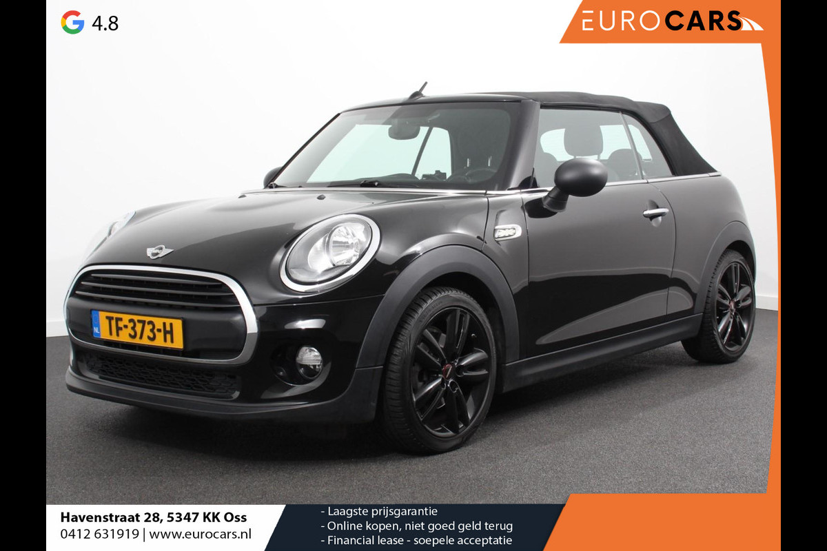 MINI Cabrio 1.2 One 102pk Airco Lichtmetalen velgen Bluetooth Cruise control Stoelverwarming Parkeer sensoren