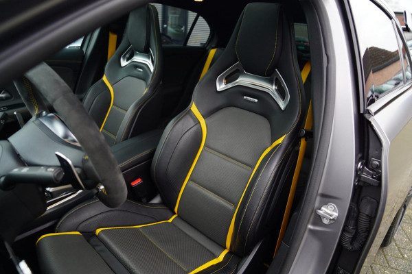 Mercedes-Benz A-Klasse AMG 45 S 4MATIC+ Edition 1 Yellow Edition | Burmester | Panorama | Kuipstoelen | Eventuri Carbon Air intake