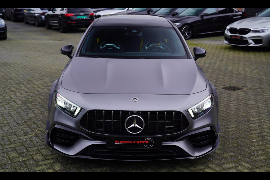 Mercedes-Benz A-Klasse AMG 45 S 4MATIC+ Edition 1 Yellow Edition | Burmester | Panorama | Kuipstoelen | Eventuri Carbon Air intake