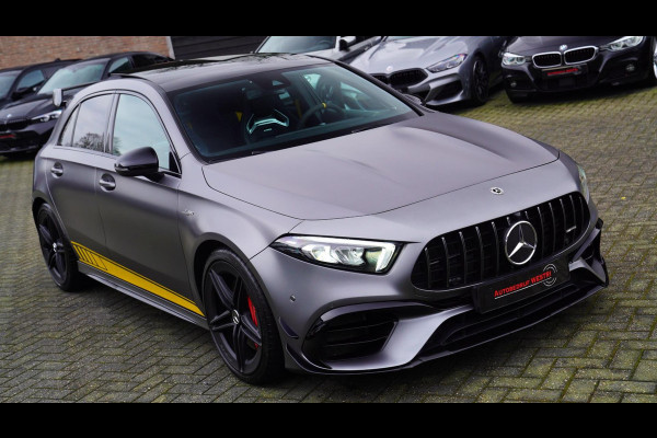 Mercedes-Benz A-Klasse AMG 45 S 4MATIC+ Edition 1 Yellow Edition | Burmester | Panorama | Kuipstoelen | Eventuri Carbon Air intake