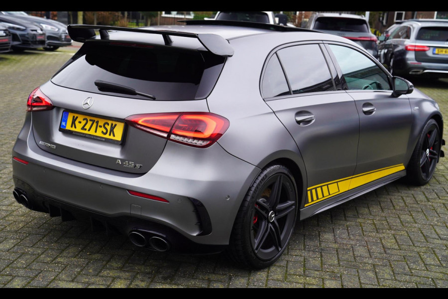 Mercedes-Benz A-Klasse AMG 45 S 4MATIC+ Edition 1 Yellow Edition | Burmester | Panorama | Kuipstoelen | Eventuri Carbon Air intake