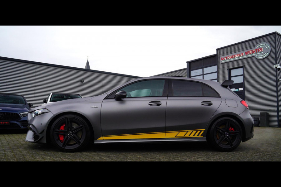 Mercedes-Benz A-Klasse AMG 45 S 4MATIC+ Edition 1 Yellow Edition | Burmester | Panorama | Kuipstoelen | Eventuri Carbon Air intake