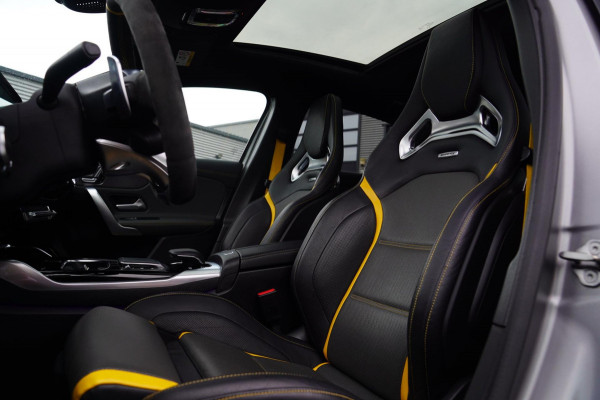 Mercedes-Benz A-Klasse AMG 45 S 4MATIC+ Edition 1 Yellow Edition | Burmester | Panorama | Kuipstoelen | Eventuri Carbon Air intake