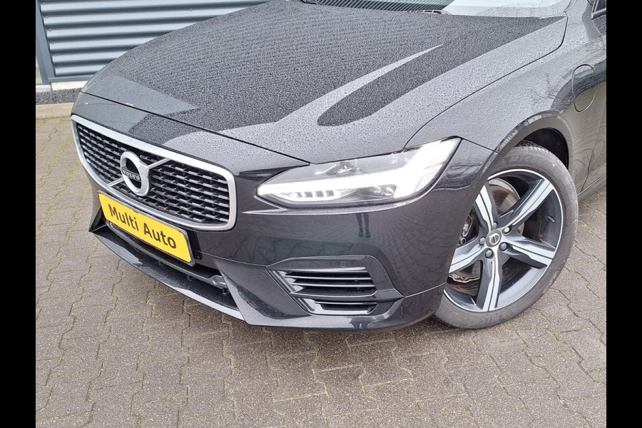 Volvo V90 T8 AWD R-Design Plug In Hybrid PHEV | Trekhaak af Fabriek | Adaptive Cruise | Harman Kardon | Keyless | Alcantara Sportstoelen Memory | Pilot Assist | Camera | DAB |