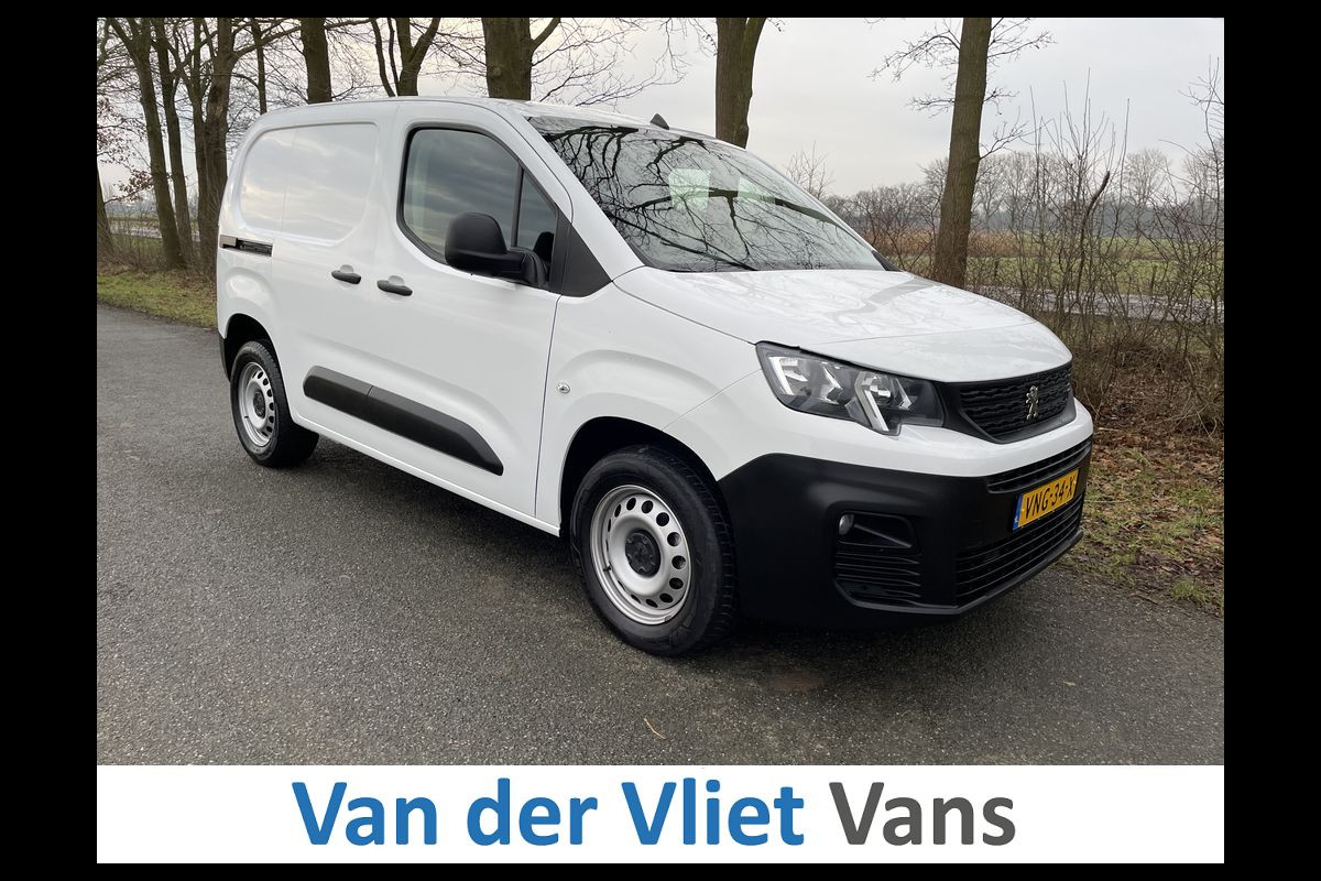 Peugeot Partner 1.5 BlueHDI 102pk E6 3 zitplaatsen BPM Vrij! Lease €210 p/m, Airco, PDC, Carplay, Onderhouds historie aanwezig