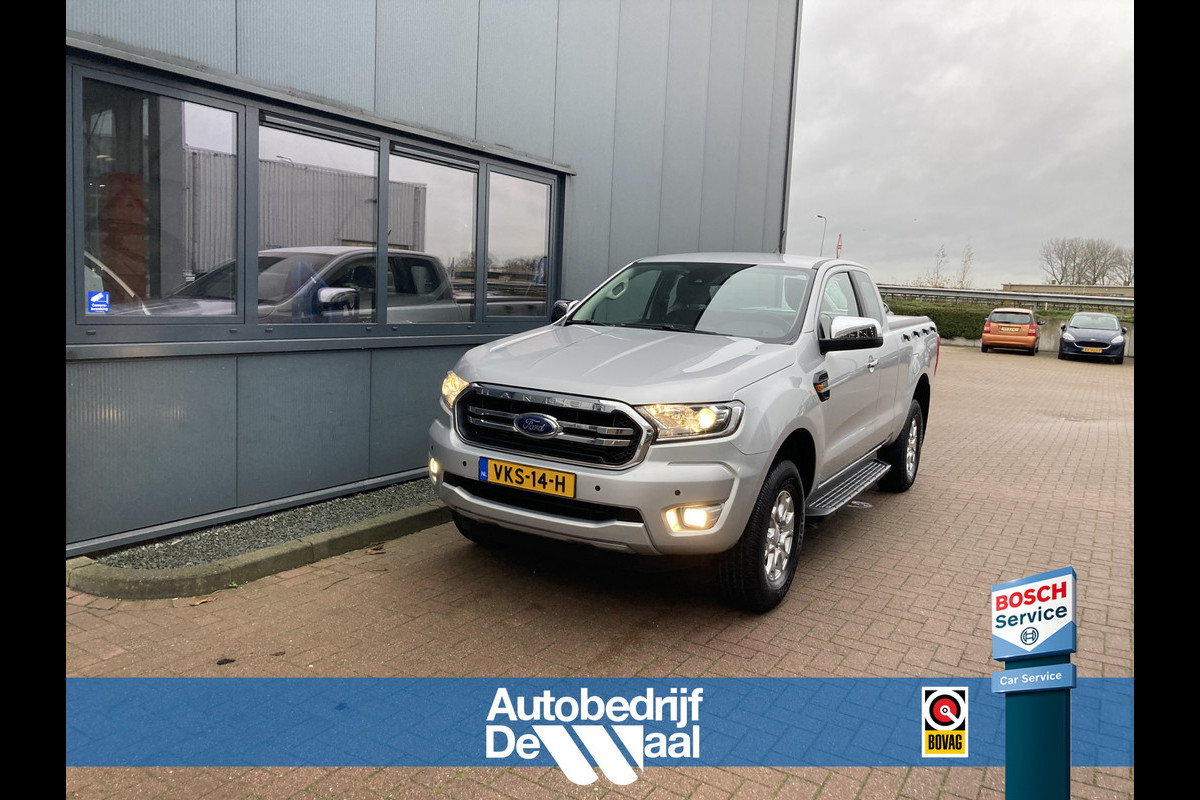 Ford Ranger 2.0 TDCi Euro6 170pk 4WD Automaat XLT Super Cab AIRCO/CRUISE/CARPLAY/PDC/TREKH./VOORRUITVERWARMING