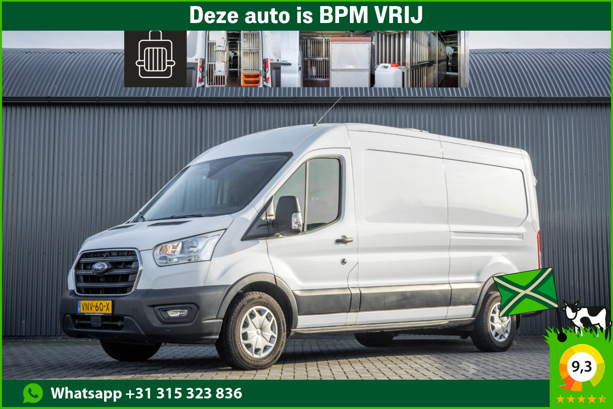 Ford Transit 2.0 TDCI L3H2 | Euro 6 | 130 PK | Diertransport / Huisdiervervoer | Cruise | Airco | Camera | PDC