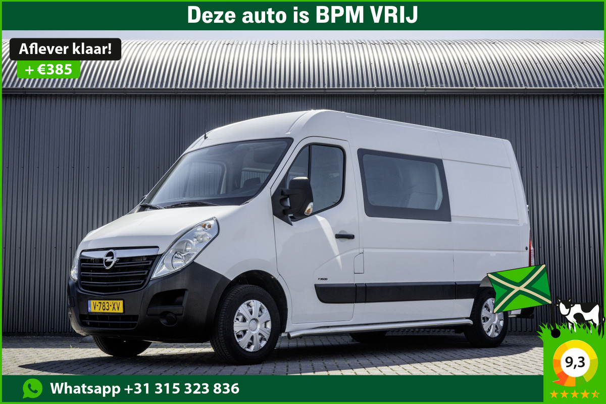 Opel Movano 2.3 CDTI BiTurbo L2H2 | Euro 6 | 146 PK | 7-Persoons | Cruise | Airco | DC