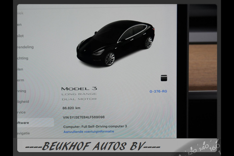 Tesla Model 3 Long Range AWD 75 kWh 19inch Pano Leer Nav Cam