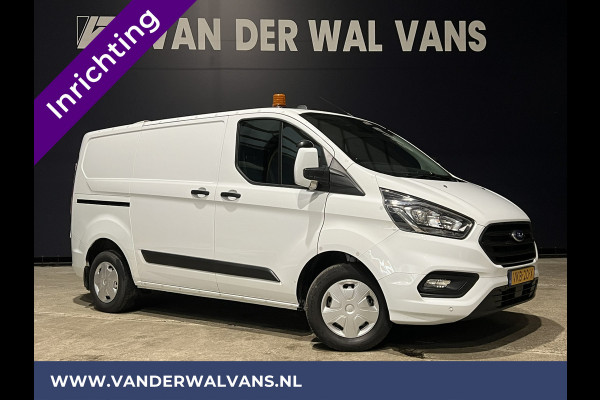 Ford Transit Custom 2.0 TDCI L1H1 inrichting Euro6 Airco | 2500kg Trekhaak | Omvormer | Cruisecontrol Parkeersensoren, Android auto, bijrijdersbank, verwarmde voorruit