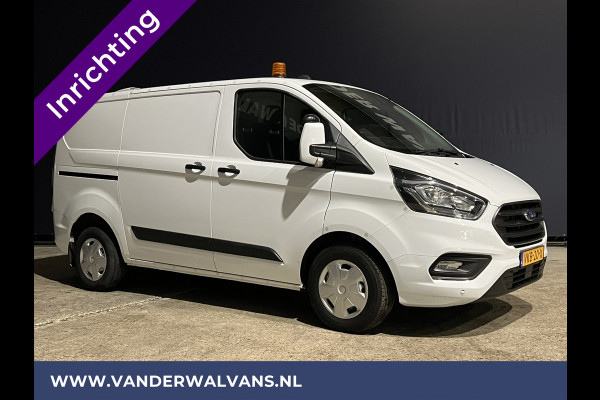 Ford Transit Custom 2.0 TDCI L1H1 inrichting Euro6 Airco | 2500kg Trekhaak | Omvormer | Cruisecontrol Parkeersensoren, Android auto, bijrijdersbank, verwarmde voorruit