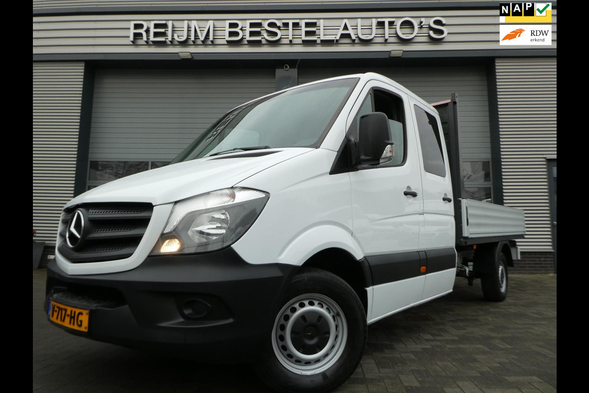 Mercedes-Benz Sprinter 314cdi Euro 6, L3. DC, Dubbel Cabine, Open Laadbak, Pick up, Airco.