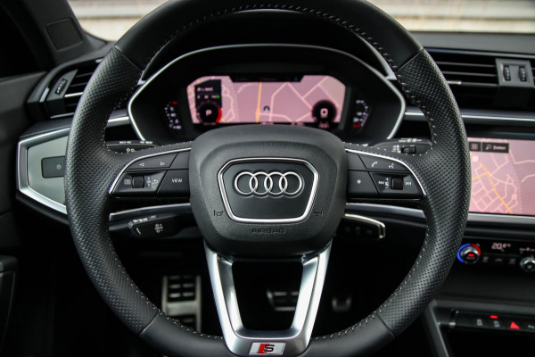 Audi Q3 35 TFSI 1.5TFSI S Line Pro Line S 150pk S-Tronic! Panoramadak|Virtual Cockpit|LED Matrix|Leder|B&O|Black|21inch|Trekhaak