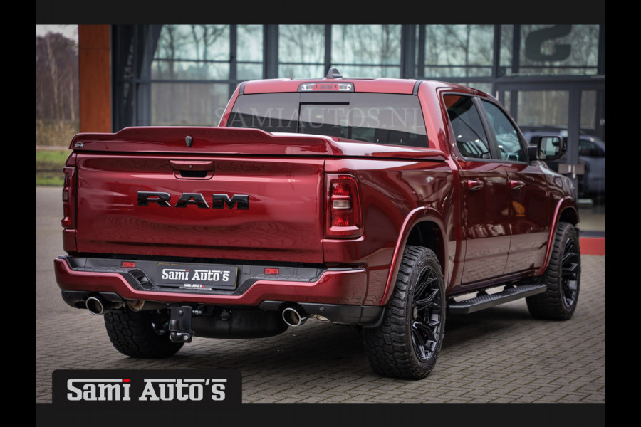 Dodge Ram 2025 LARAMIE SPORT HURRICANE 420PK 636 Nm | PRIJS MET LPG EN COVER EN GARANTIE | DUBBELE CABINE | PICK UP | 5 PERSOONS | DC | GRIJSKENTEKEN | Velvet Red Pearl VOORAAD 2218 - 3854