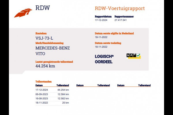 Mercedes-Benz Vito 114 CDI 9 Traps Automaat - L2 Lang DC 5 pers. - A.Deuren - LED - Apple Carplay