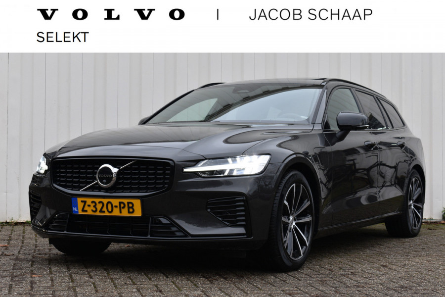 Volvo V60 T6 Plug-in hybrid AWD Plus Dark | 360° Camera | Schuif/kantel Dak | Trekhaak | Dodehoekdetectie