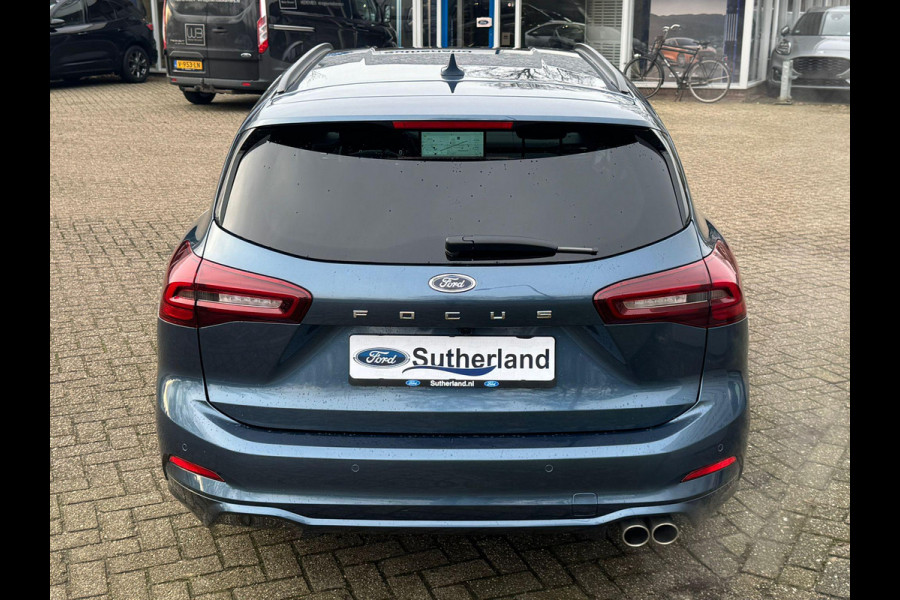 Ford Focus 1.0 EcoBoost Hybrid ST Line Wagon 155pk Automaat | Winter Pack | Chrome Blue | 12.3 inch personaliseerbare Digital Cockpit | Achteruitrijcamera | Draadloos opladen mobiele telefoon | Ford Keyless Entry