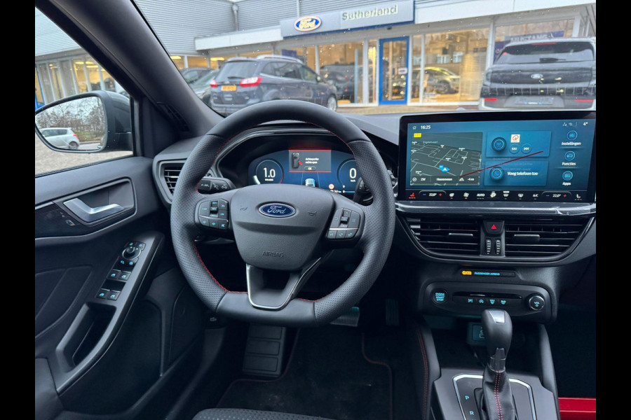 Ford Focus 1.0 EcoBoost Hybrid ST Line Wagon 155pk Automaat | Winter Pack | Chrome Blue | 12.3 inch personaliseerbare Digital Cockpit | Achteruitrijcamera | Draadloos opladen mobiele telefoon | Ford Keyless Entry