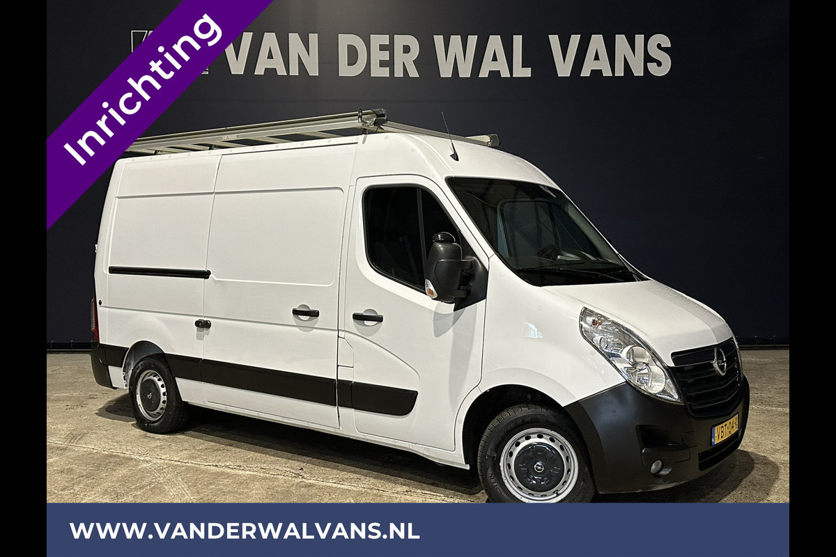 Opel Movano 2.3 CDTI 146pk L2H2 inrichting Euro6 Airco | Omvormer | Navigatie | Camera | Imperiaal Cruisecontrol, Trekhaak, Parkeersensoren, Bijrijdersbank